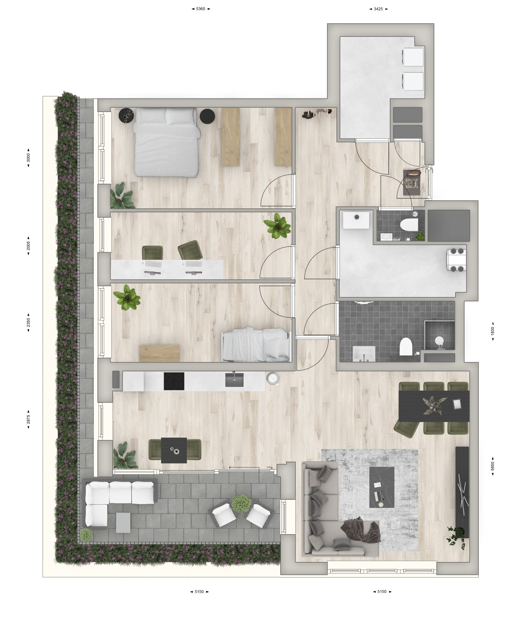 30 - Appartement Type 6 plattegrond